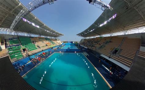 Daley's opening dive drew nines from the. Rio 2016: Panoramic view of the Olympic diving pool - as seen by bronze medalists Tom Daley and ...