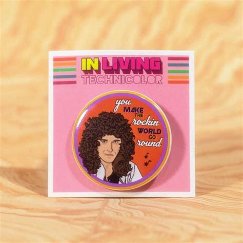 Brian May Pin Queen Band Pin Queen Art Fathers Day T Etsy Queen