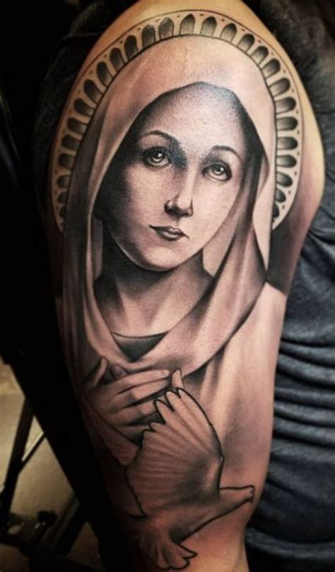 Virgin Mary Tattoo Tattoos With Meaning I Tattoo Portrait Tattoo