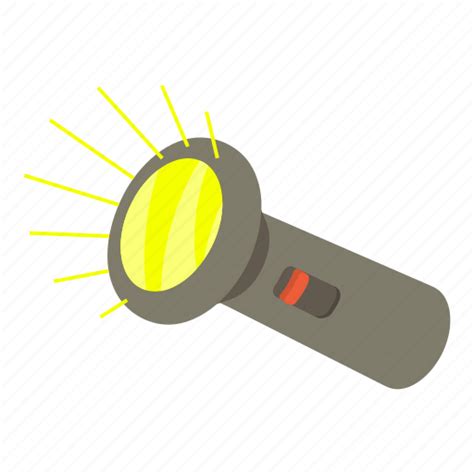 Cartoon Electric Flashlight Lamp Light Tool Torch Icon Download