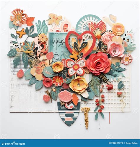 Treasured Moments: Weaving Love into Scrapbooked Stories Stock Image