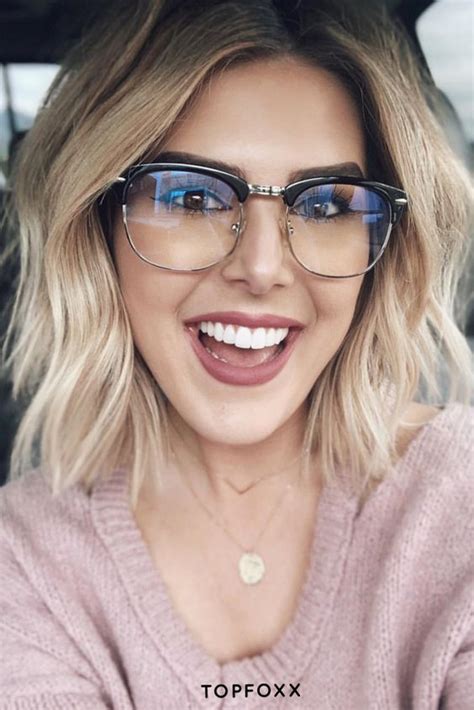Best Hairstyles For Female Glasses Wearers In 2020 Blonde With Glasses