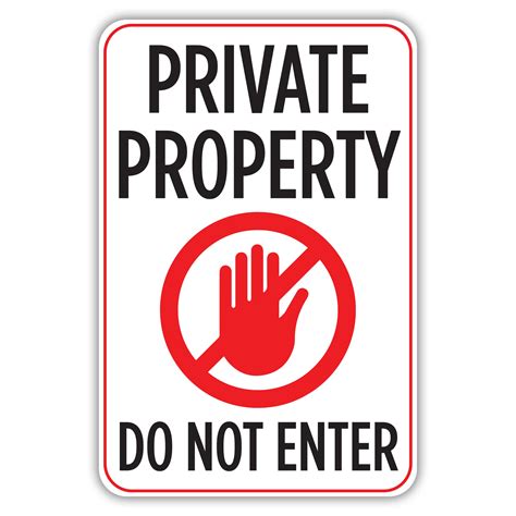 Private Property Do Not Enter American Sign Company