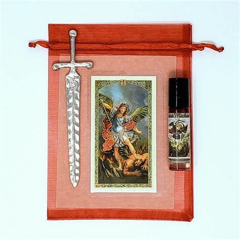 Saint Michael Archangel Sword Set Tex Mex Curios