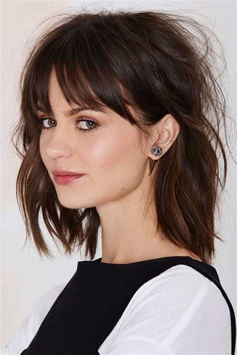 Hairstyle Trends 30 Chic Ways To Cut And Style A Long Bob With Bangs