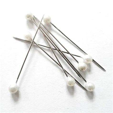100pc Sewing Pear Head Pins Diy Crafts Pearlized Ball Head Straight