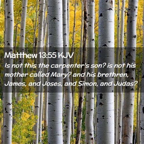 matthew 13 55 kjv is not this the carpenter s son is not his