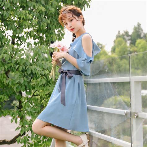 Summer Dress Women 2019 Korean Ulzzang Harajuku Kawaii Fashion Sweet Sexy Vintage Bow Tie Lotus