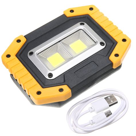 2 Cob 30w 800lm Portable Ip65 Led Flood Light Spot Lamp Outdoor Camping