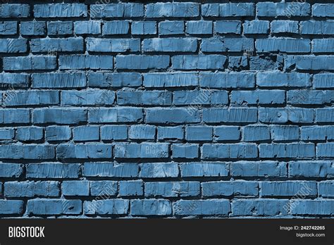 Blue Brick Wall Blue Image And Photo Free Trial Bigstock