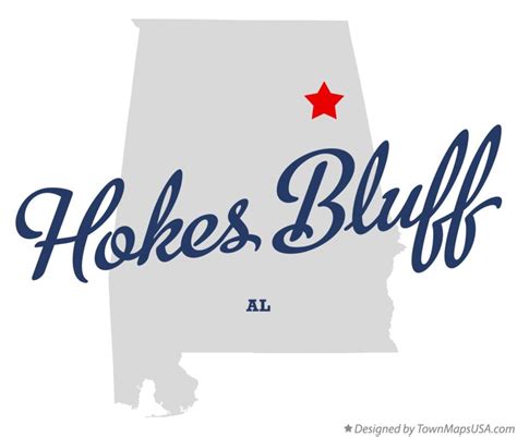 Map Of Hokes Bluff Al Alabama
