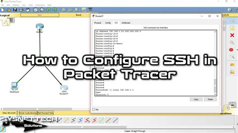 How To Configure Ssh On Cisco Router In Cisco Packet Tracer Hot