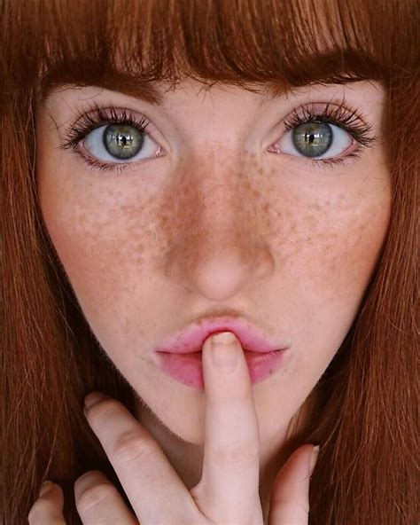 Natural Beauty With Freckles