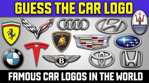 Guess The Car Brand Logo Most Popular Car Brands Logo Quiz