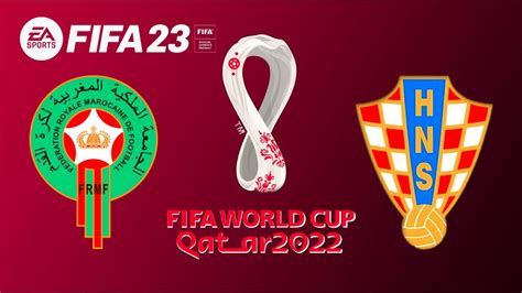 FIFA 23 - Morocco Vs Croatia - World Cup 2022 | PS5™ [4K] Next Gen # 