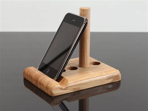 Adjustable Support Tablet And Phone Support Solid Oak Wood