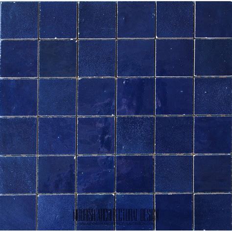 Blue Moroccan Pool Tile Blue Moorish Bathroom Tiles Blue Zellige