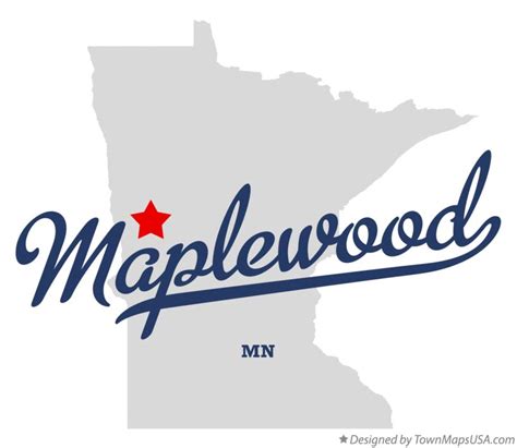 Map Of Maplewood Otter Tail County Mn Minnesota