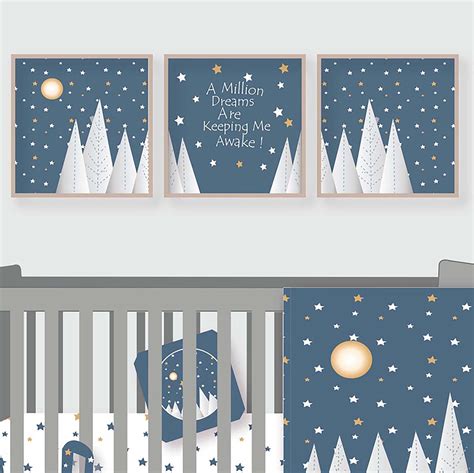 Star Nursery Print-Celestial Nursery-Nursery Wall | Etsy | Stars nursery decor, Navy nursery ...
