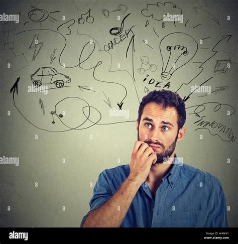 Men Too Much Things To Think Funny Hi Res Stock Photography And Images