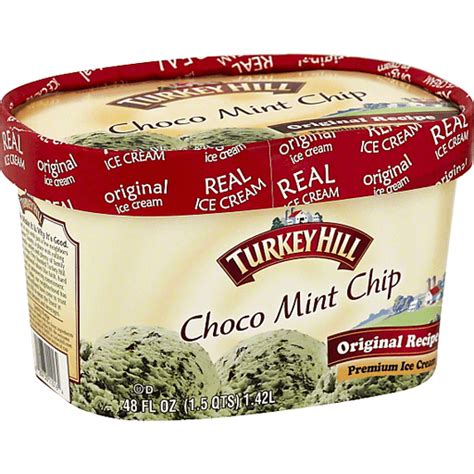 Turkey Hill Original Recipe Premium Ice Cream Choco Mint Chip Ice