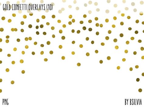 Gold Confetti Overlays Gold Foil Confetti Transparent Png Etsy Overlays Transparent Photo