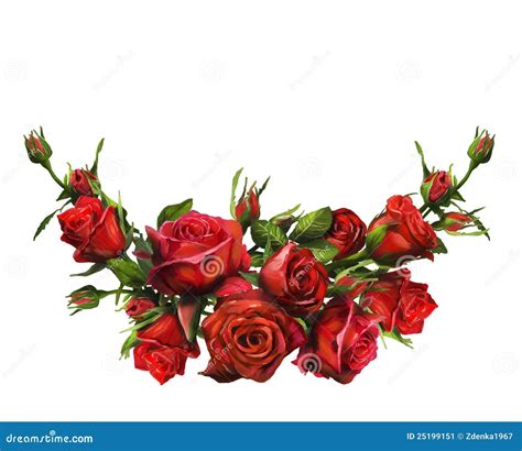Red Roses Stock Illustration Illustration Of Flower 25199151