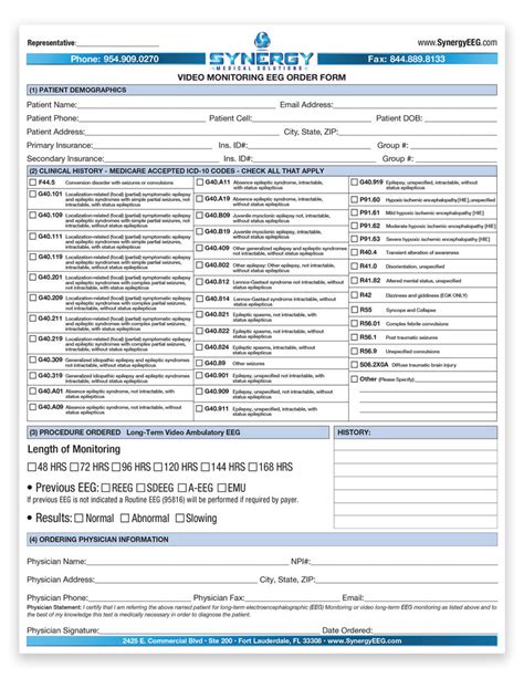 Physician Order Form — Synergy Medical Solutions