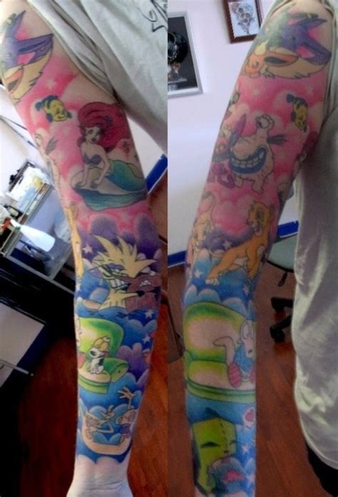 #disney #disney tattoo #disney castle tattoo #tattoo #tattooed #second tattoo #personal #disney castle #neotraditional #neotradtattoo #neotrad #colour tattoo #pastels #goodnessgraciousgeek. Disney Tattoos Designs, Ideas and Meaning | Tattoos For You