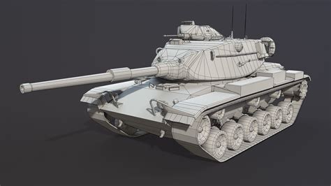 3d Model M60a1 Tank Low Poly Vr Ar Low Poly Cgtrader