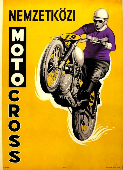 Moto Poster Motocross Vintage Motorcycle Posters Motorcycle