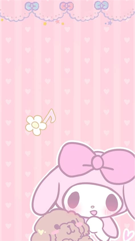 pin by pankeawป่านแก้ว on my melody hello kitty themes my melody wallpaper pink wallpaper iphone