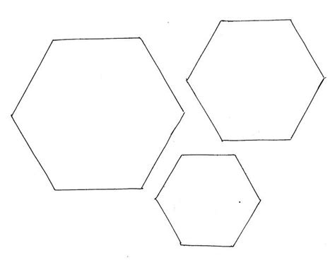6 Printable Hexagon Template