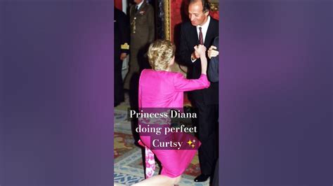 Princess Diana Doing Perfect Curtsy Youtube