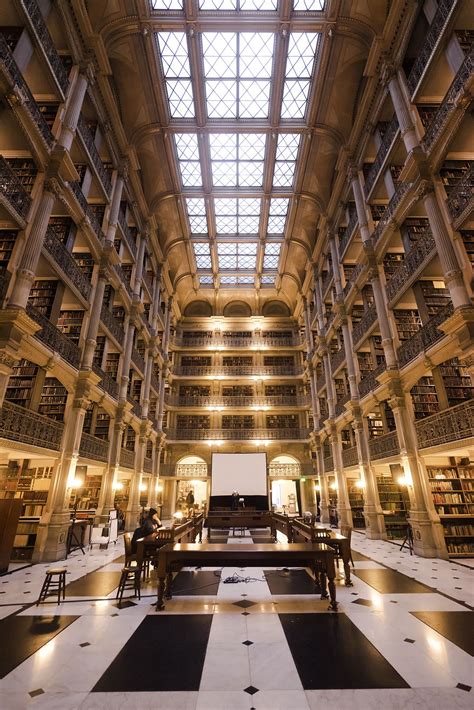 George Peabody Library Baltimore Library Architecture Books City
