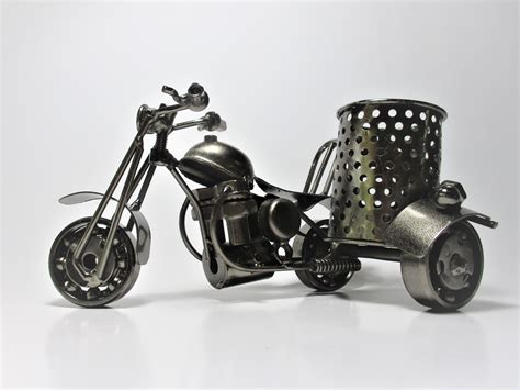 Scrap metal motorcycle figurine, steel bike, nuts and bolts chopper sculpture metalrelic. Pin by Just Gifts on Scrap Metal Motorcycle Sculpture ...