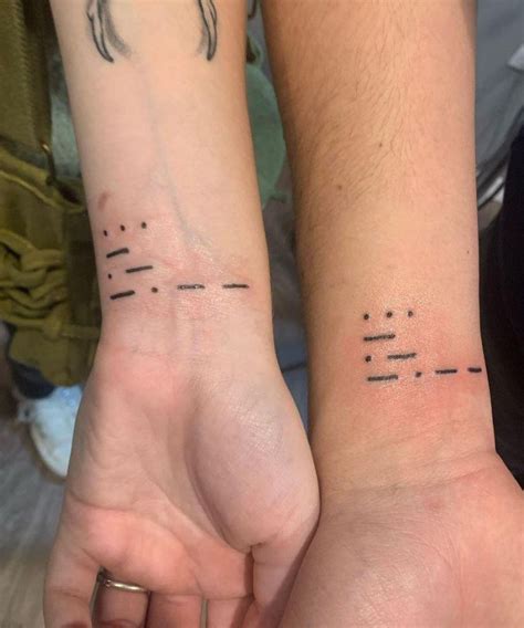 30 Pretty Morse Code Tattoos To Inspire You Style Vp Page 20