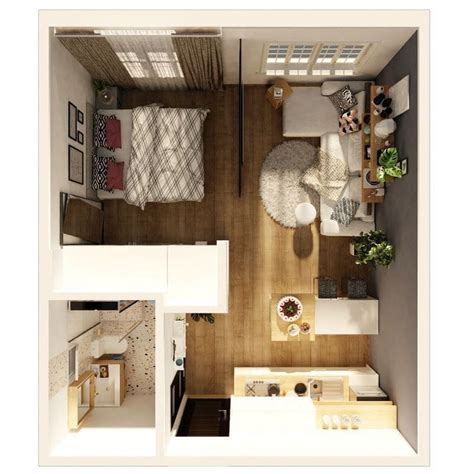 Studio Apartment Floor Plans Ideas