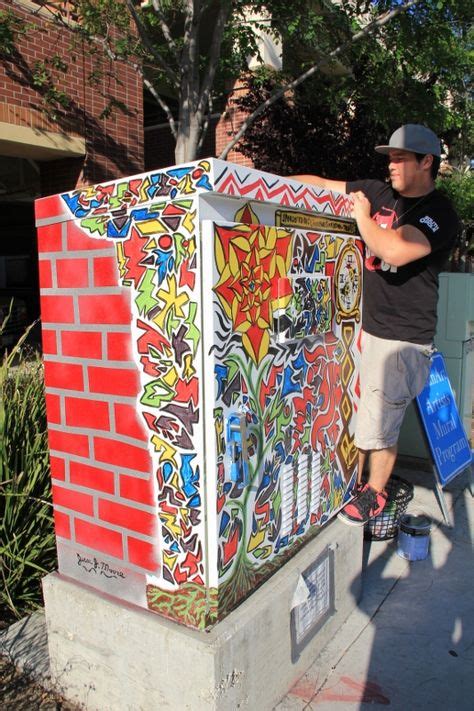 52 Painted Electrical Boxes Ideas Box Art Street Art Utility Box