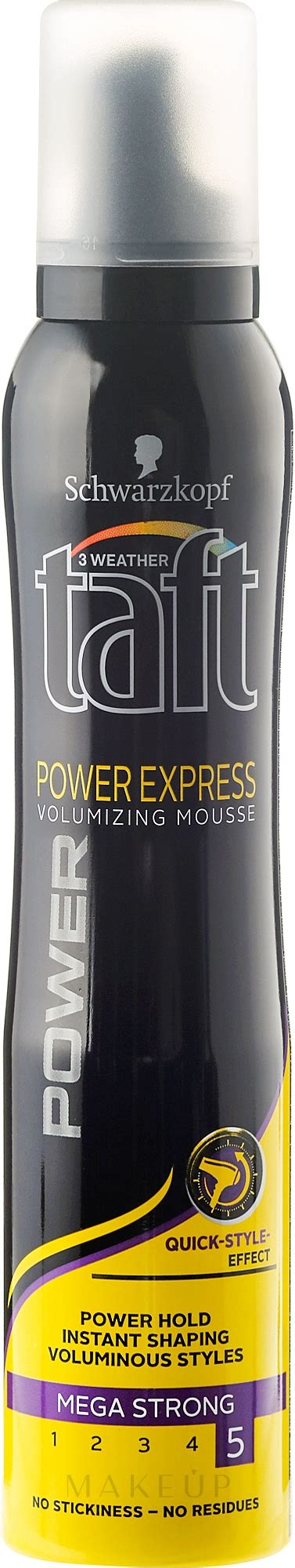 schwarzkopf taft power express mega strong 5 hair foam makeup