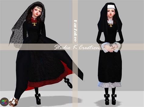 Darksouls Nuns Outfit Ts4cc Studio K Creation Nun Outfit Sims