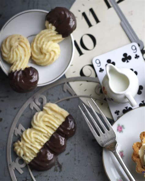 Chocolate Dipped Viennese Whirls Recipe Delicious Magazine