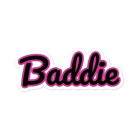 Baddie Gear Fun Bubble Free Stickers Etsy Uk