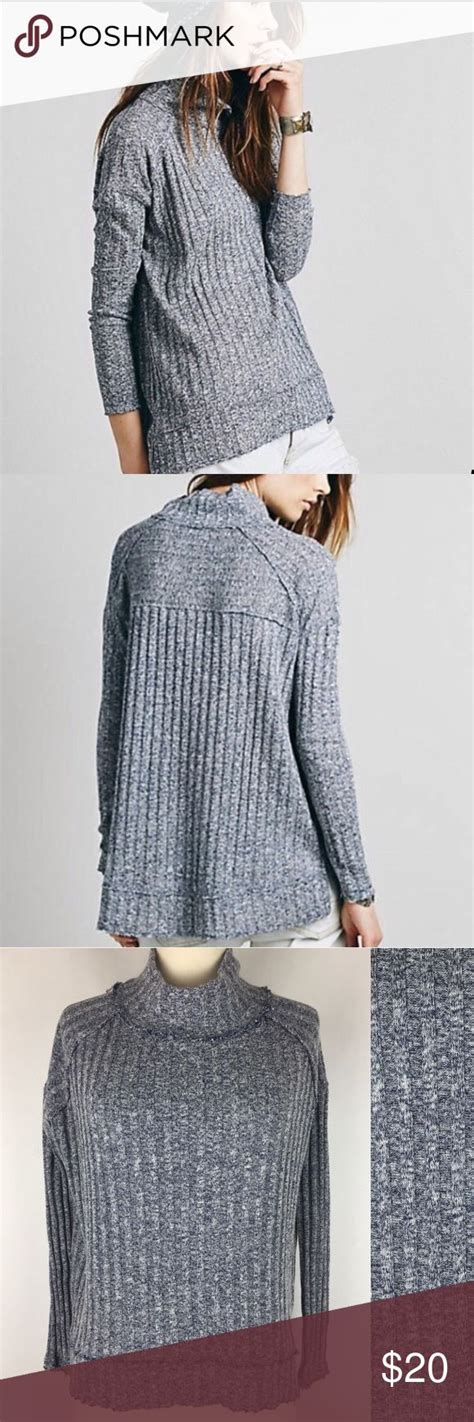 Free People Clarissa Mock Neck Ribbed Sweater Ribbed Sweater Sweaters Clothes Design