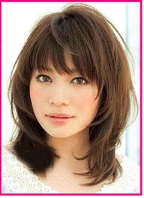Length of bangs for round face. 27 #Flattering Hairstyles for round Faces ... | hairstyle ...