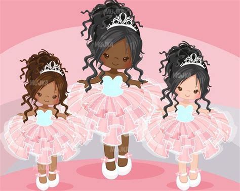 Ballerinas And Tutus Purple Glitter Clipart With Cute Etsy