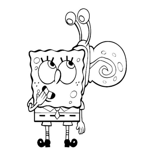 The spongebob squarepants coloring pages often feature the title character from the show while there are coloring sheets available online featuring the other principal characters like gary, patrick star, krusty krab and sandy cheeks. Gary The Snail Coloring Pages - Coloring Home