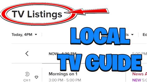 How To Find Your Local Tv Guide Youtube