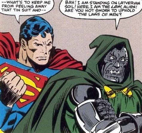 Superman Vs Doctor Doom Villain Classic Comics Tv Tropes