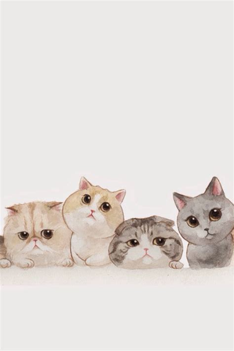 Iphone Wallpaper Cats Kawaii Cute Iphone Wallpaper